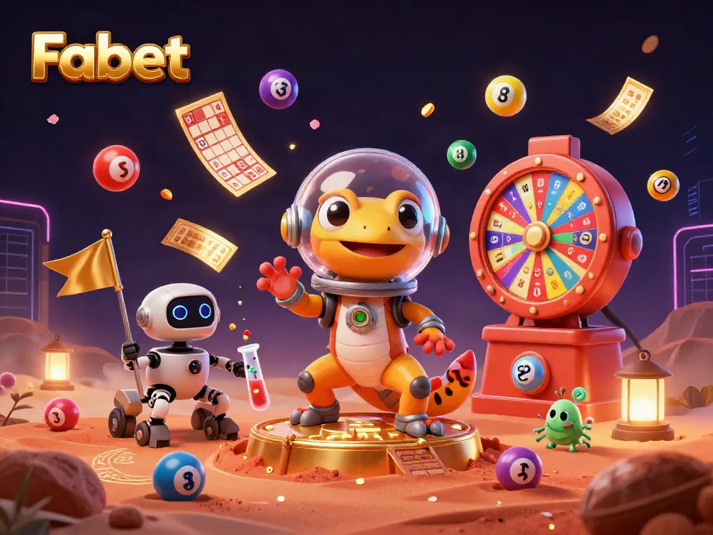 Experience thrilling wins with Fabet in a vibrant 3D casino adventure.