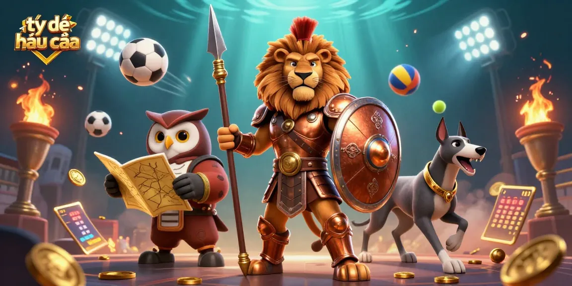 Experience the thrill of betting with tỷ lệ nhà cái in this engaging sports illustration.