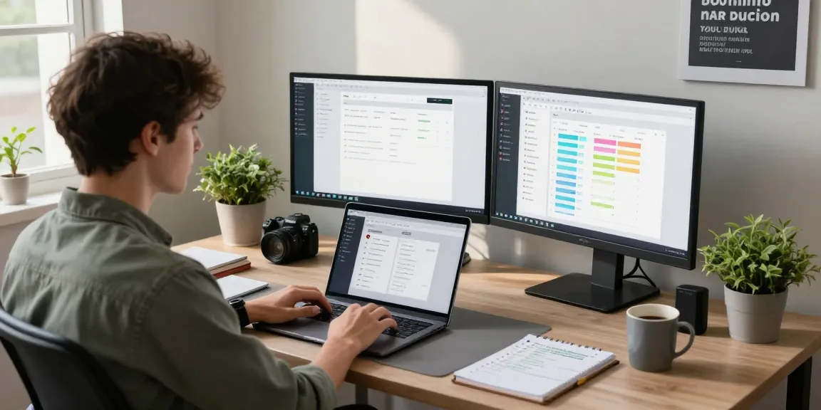 WPS Download in a vibrant home office with modern productivity tools and natural light.